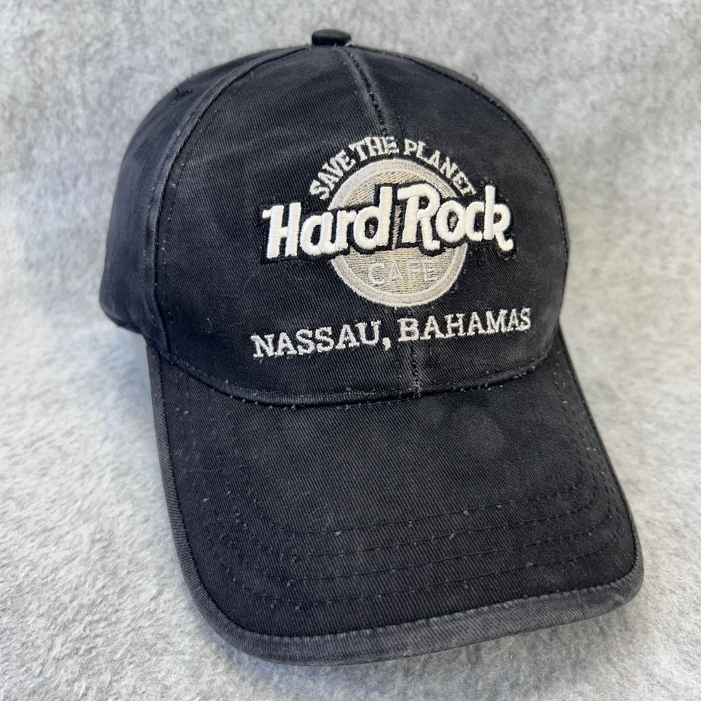 Save The Planet Unisex Black Hard Rock Cafe Hat Nassau Bahamas Embroidered OSFA